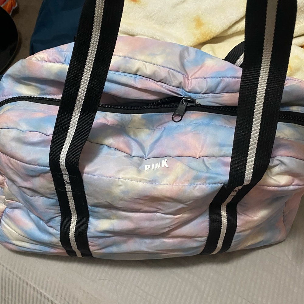 Victoria's Secret Pink Tie-Dye Travel Bag